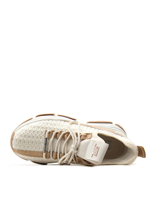Chunky Sneakers White-Gold