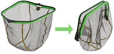 Delphin Reaxe Floating Landing Net Floater Foldcube 60x50 Cm Foldable Rubberized Mesh