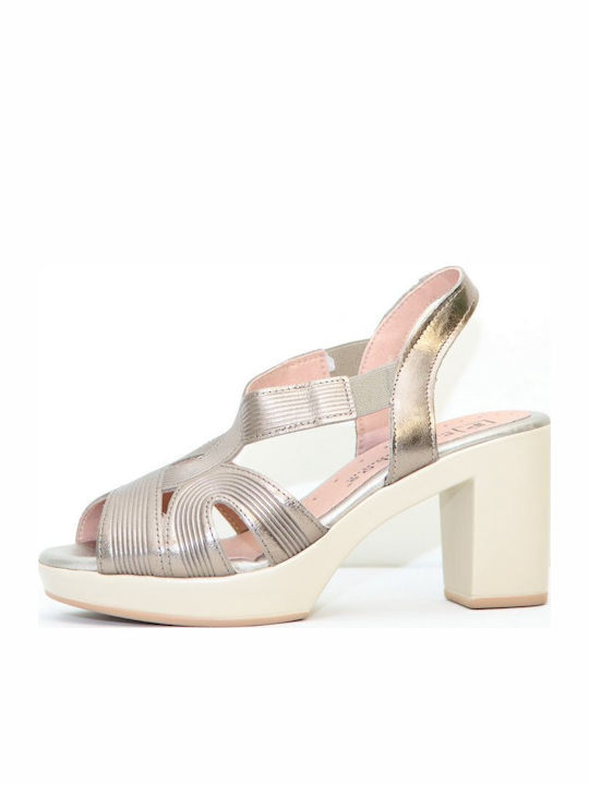 Leather Sandals Anatomic Gold
