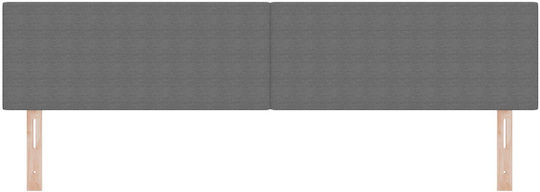 vidaXL Fabric Bed Headboard Light Gray 200x88cm