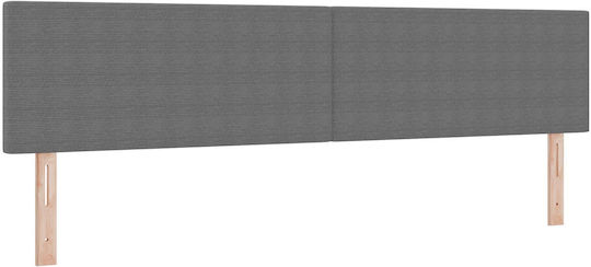 vidaXL Fabric Bed Headboard Light Gray 200x88cm