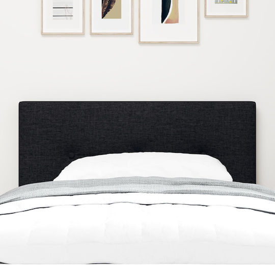 vidaXL Fabric Bed Headboard Black 90x88cm