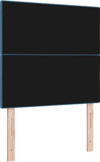 vidaXL Fabric Bed Headboard Dark Blue 90x88cm