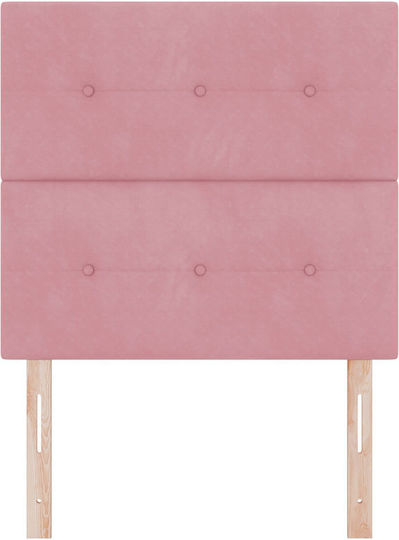 vidaXL Fabric Bed Headboard Pink 100x88cm