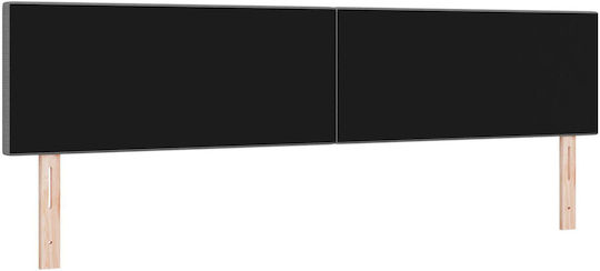 vidaXL Fabric Bed Headboard Light Gray 200x88cm