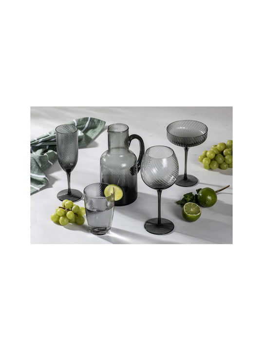Ladelle Glas Champagner / Cocktail/Trinken aus Glas in Gray Farbe Kelch 220ml