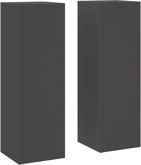 vidaXL Set 2 Töpfe Metall Black