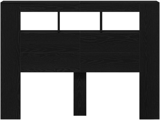 vidaXL Tăblie De Pat Din Lemn Stejar Negru 140x103.5cm