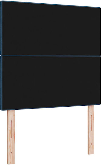vidaXL Fabric Bed Headboard Blue 80x128cm