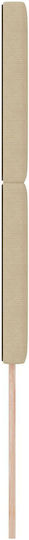 vidaXL Fabric Bed Headboard Soft Green Gray 80x128cm