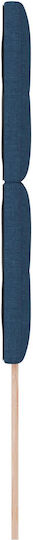 vidaXL Fabric Bed Headboard Blue 80x128cm