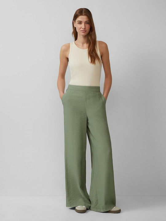 Women's Fabric Trousers Green