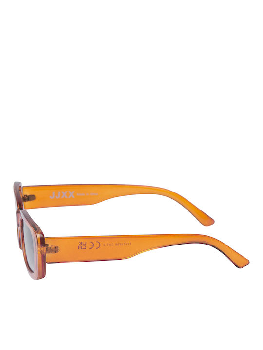 Jack & Jones Damen Sonnenbrille mit Orange Kunststoff Gestell und Blau Verlaufsfarbe Linse