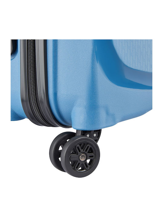 Delsey Belmont Plus Βαλίτσα Ταξιδίου Καμπίνας Σκληρή Zinc Blue με 4 Ρόδες Ύψους 55εκ.