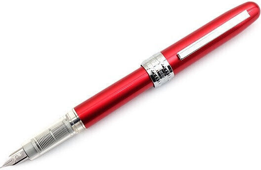 Platinum Plaisir Fountain Pen Fine Aluminum with Black Ink