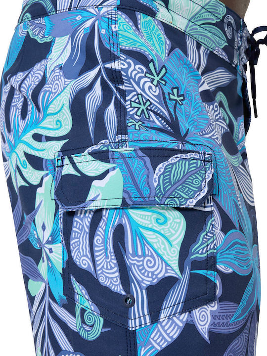 Men's Swimwear Shorts Blue with Patterns