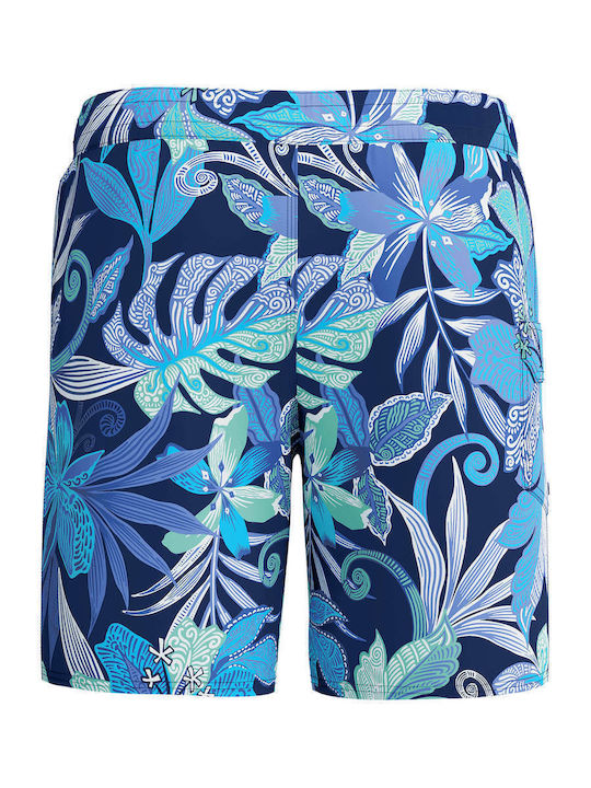 Men's Swimwear Shorts Blue with Patterns
