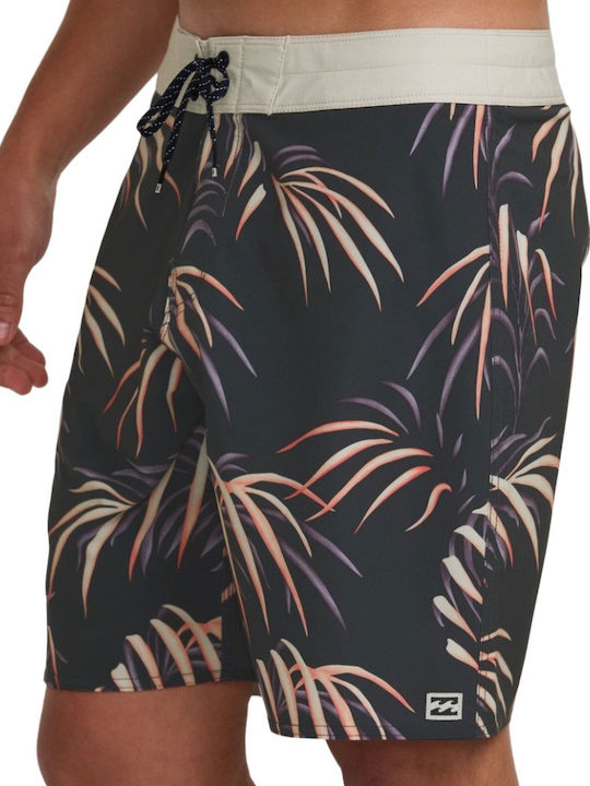 Sundays Pro Men's Swimwear Bermuda Aged Indigo with Patterns
