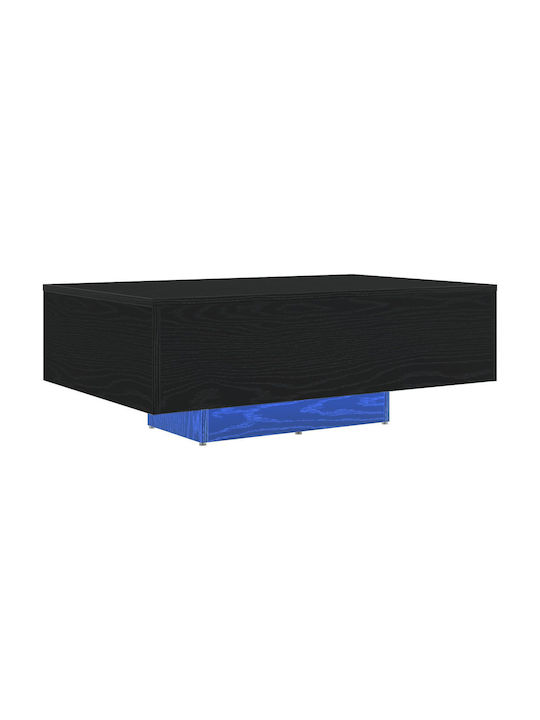 Masa Centrală Rectangulară Din Lemn Stejar Negru L85xL55xÎ31cm