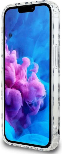 Karl Lagerfeld Luxus Fullover Logo Umschlag Rückseite Silikon Gold (iPhone 17e / 16e)