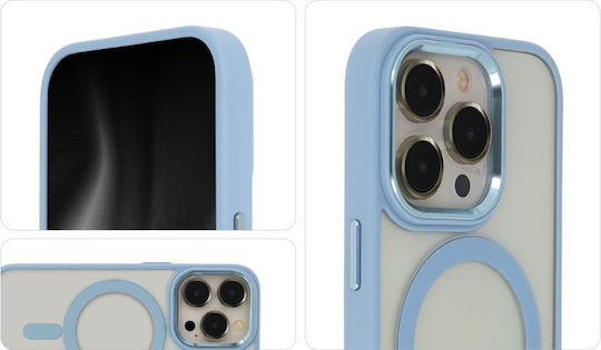 TectoShield Umschlag Rückseite Metallisch Blau (iPhone 15 Plus / 16 Plus)