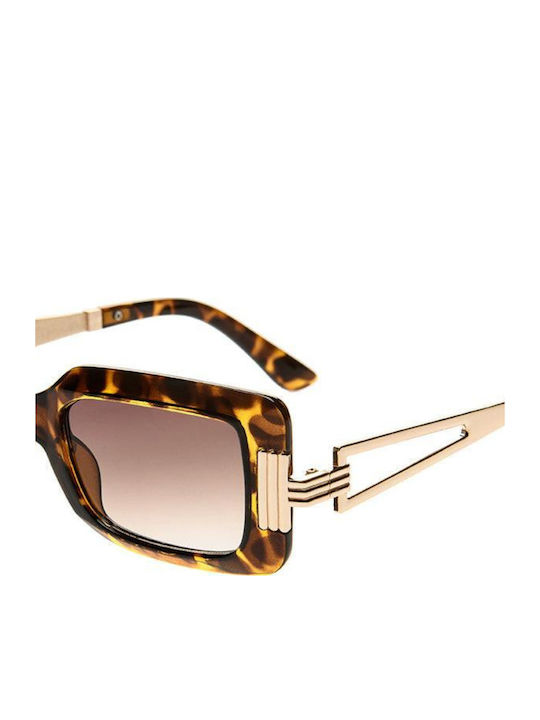 SeeVision Women's Sunglasses with Brown Plastic Frame and Brown Lens 50028-LEOPARD/BROWN
