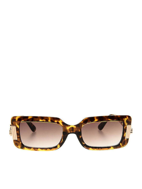 SeeVision Women's Sunglasses with Brown Plastic Frame and Brown Lens 50028-LEOPARD/BROWN