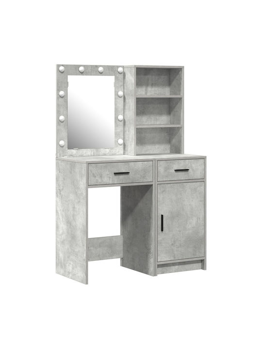 Schminktisch Hölzern Grey mit Spiegel 50x41x135cm