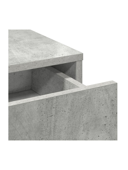 Schminktisch Hölzern Concrete Grey mit Spiegel 50x41x140cm