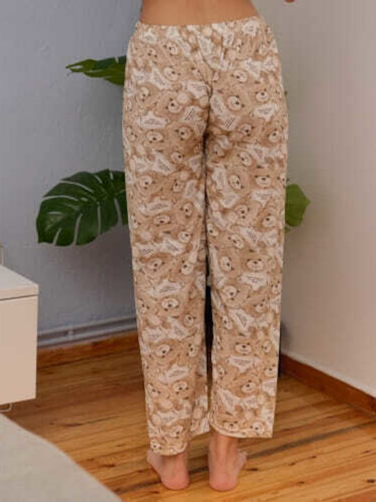 Prive Underwear Sommer Damen Pyjama-Hose Brown