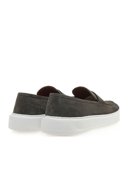 Men's Suede Loafers Green
