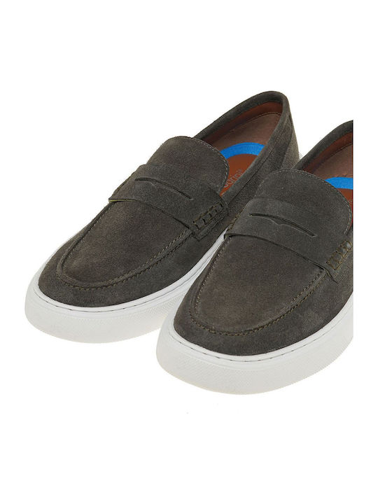 Men's Suede Loafers Green