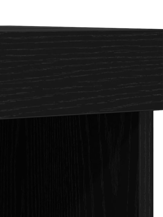 Έπιπλο Τηλεόρασης με Φωτισμό LED Μαύρη Δρυς Μ80xΠ30xΥ30cm