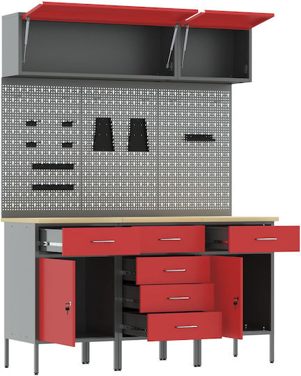 vidaXL Bank Belastbarkeit 150kg 55x200x150cm 8Stück 3321445