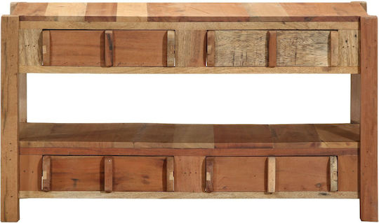 Έπιπλο Τηλεόρασης από Μασίφ Ξύλο Brown Μ83xΠ33xΥ46cm 4019626
