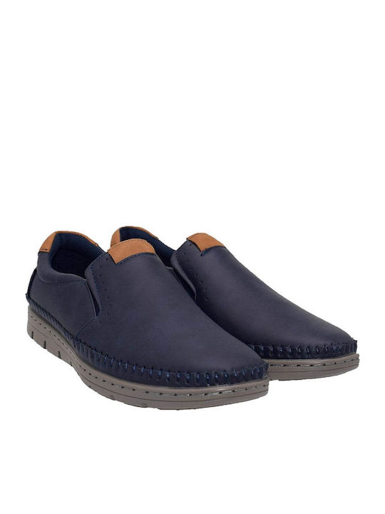 Men's Synthetic Leather Moccasins Black