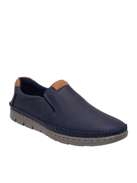 Men's Synthetic Leather Moccasins Black