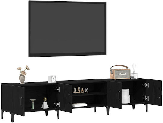 Black Oak TV Stand L180xD31.5xH40cm
