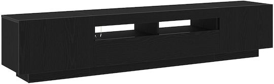 vidaXL TV-Ständer mit LED-Beleuchtung Schwarze Eiche M200xT35xH40cm