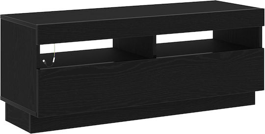 vidaXL TV-Ständer mit LED-Beleuchtung Schwarze Eiche M200xT35xH40cm