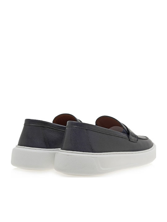 Δερμάτινα Ανδρικά Loafers σε Μαύρο Χρώμα