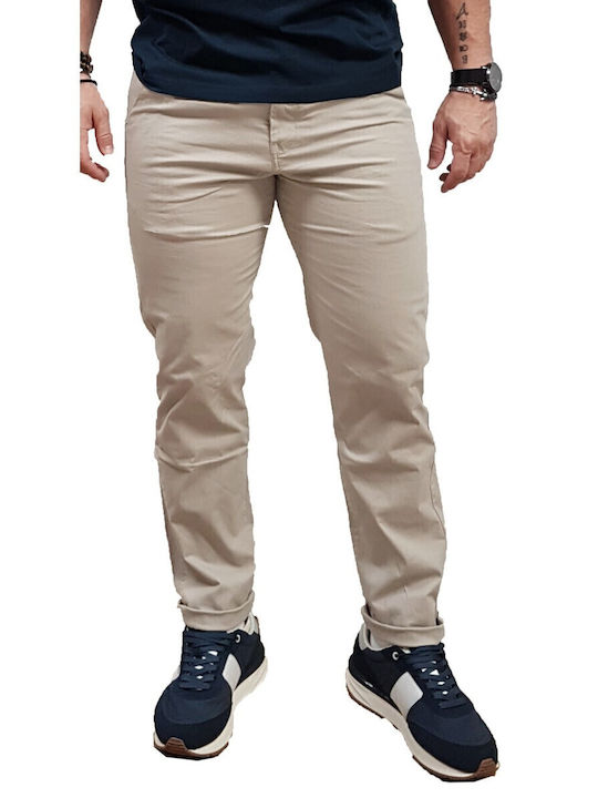 Men's Elastic Trousers Ice Grey Ecru