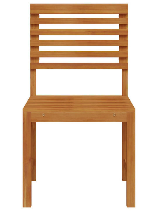 Scaun de exterior Lemn Maro cu pernă 2buc 50x50x91cm
