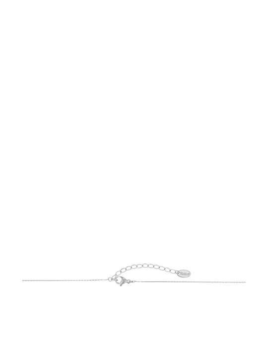 Akzent Necklace with design Heart from Steel with Pearls
