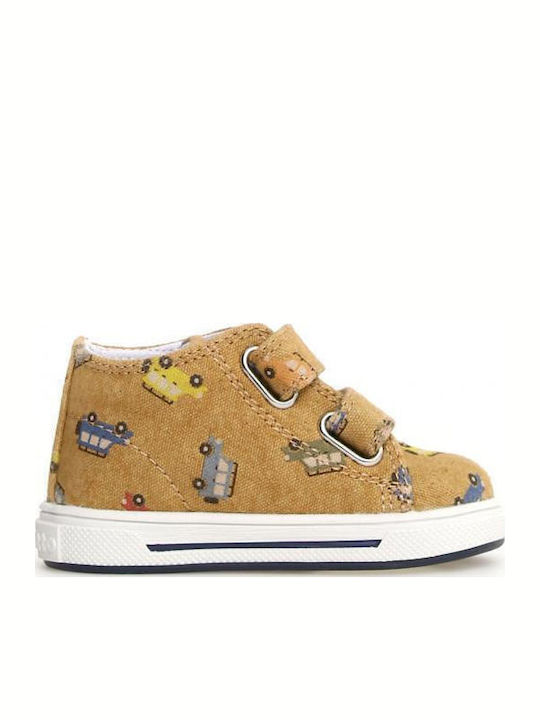 Kids Sneakers with Scratch Brown