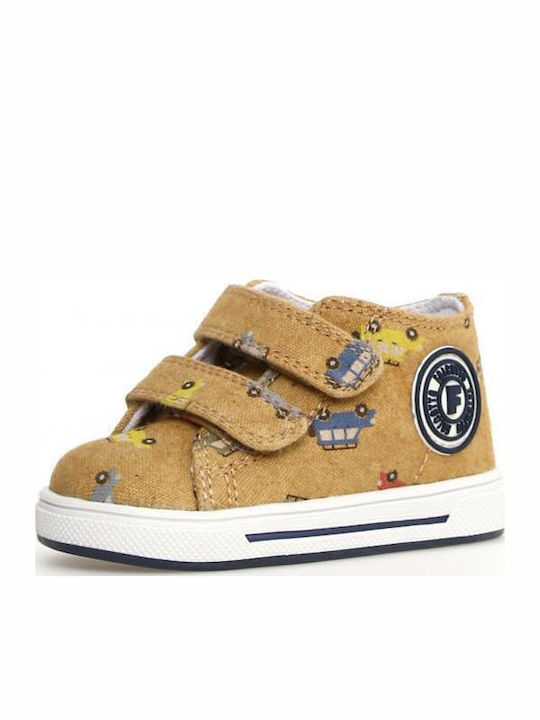Kids Sneakers with Scratch Brown