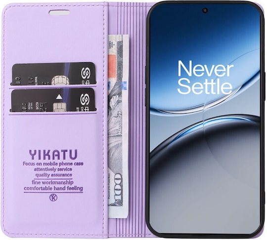 Yikatu Book Piele artificială / Silicon Violet (OnePlus Nord 4)