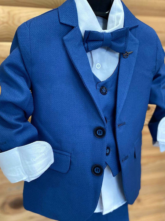 Extan Bebe Costum De Botez Albastru