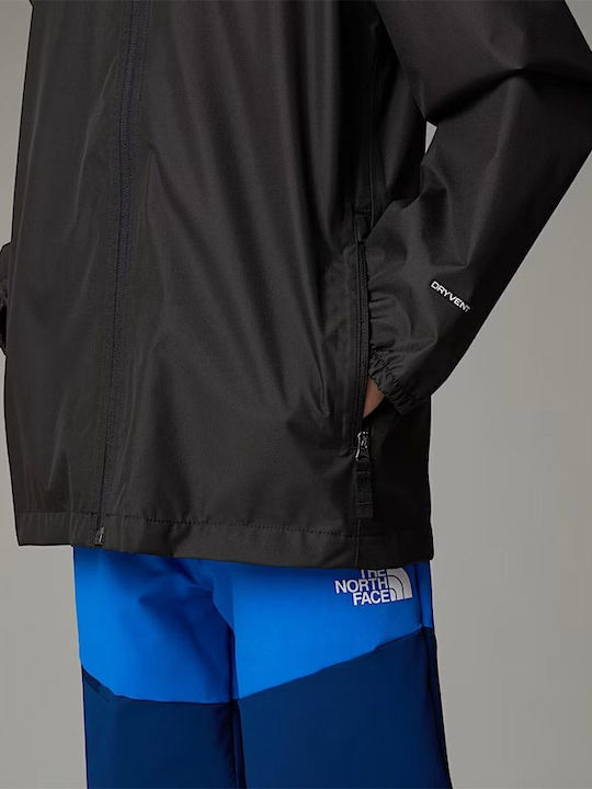 Kids' Sports Jacket with Hood Black