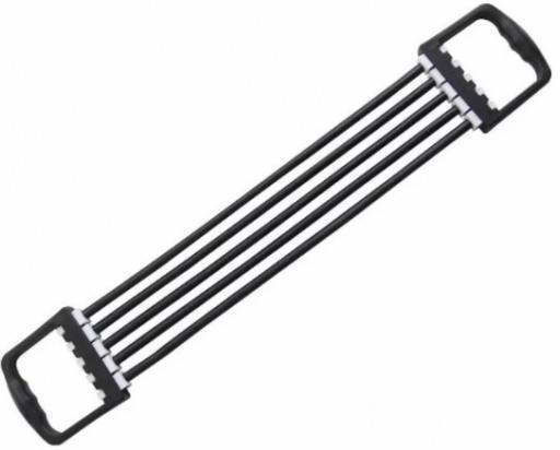 Siks 5-string Resistance Band Fitness Workouts Rubber Black